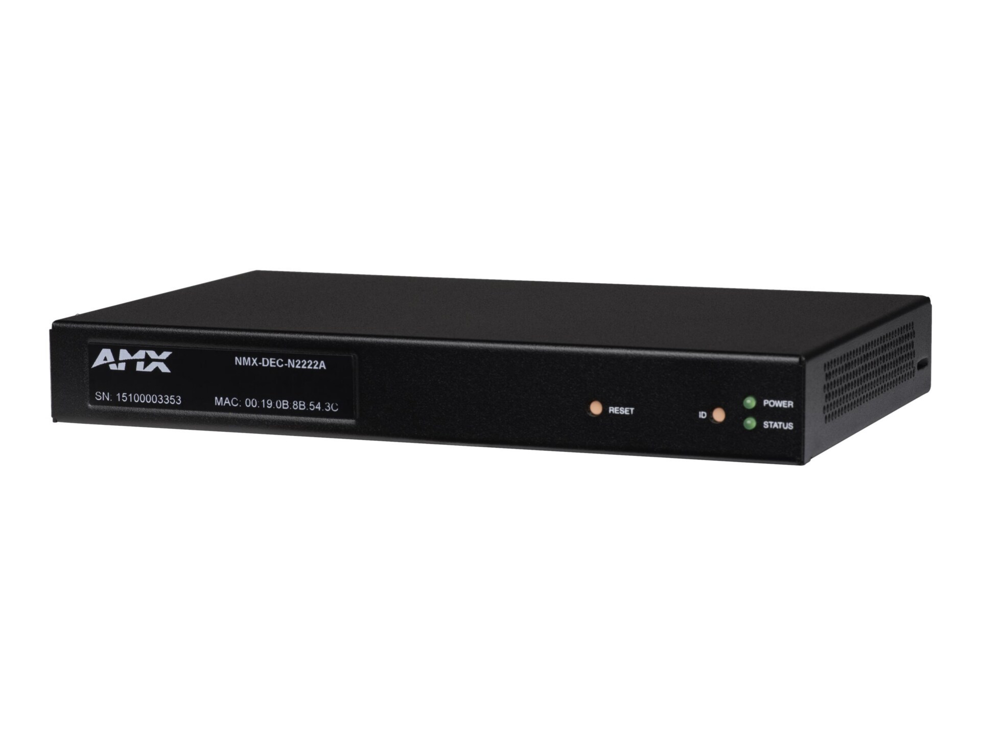 AMX NMX-DEC-N2222A audio/video over IP decoder