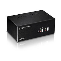 TRENDnet TK-240DP - KVM / audio / USB switch - 2 ports - TAA Compliant