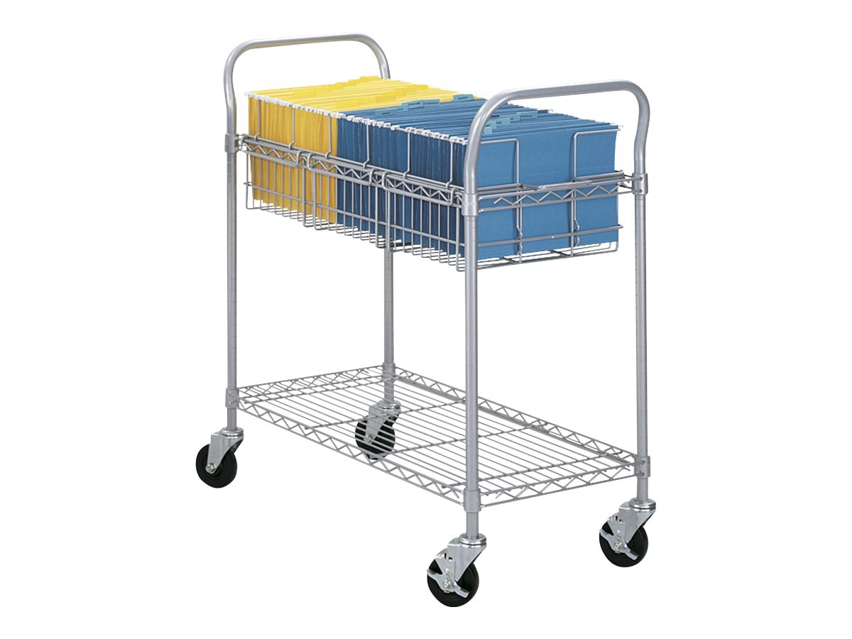 Safco Wire - trolley - 2 shelves - gray