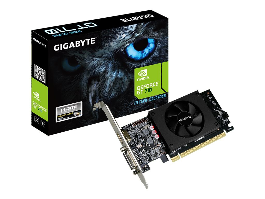 Thumbnail 3 of 4 for Gigabyte GV-N710D5-2GL - graphics card - GF GT 710 - 2 GB