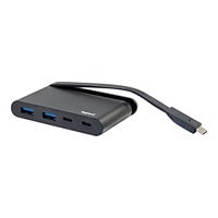 C2G USB C Multiport Adapter Hub - USB-A + USB-C - Power Delivery up to 100W