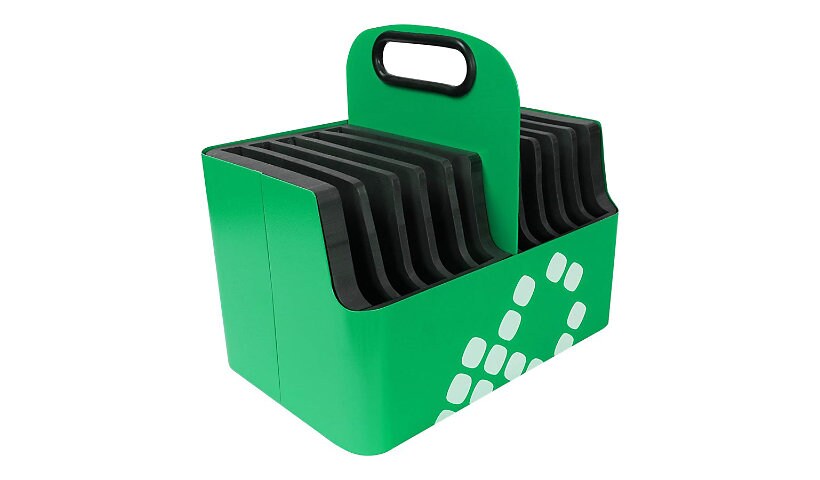LocknCharge Carry Basket - basket - for 10 tablets - green