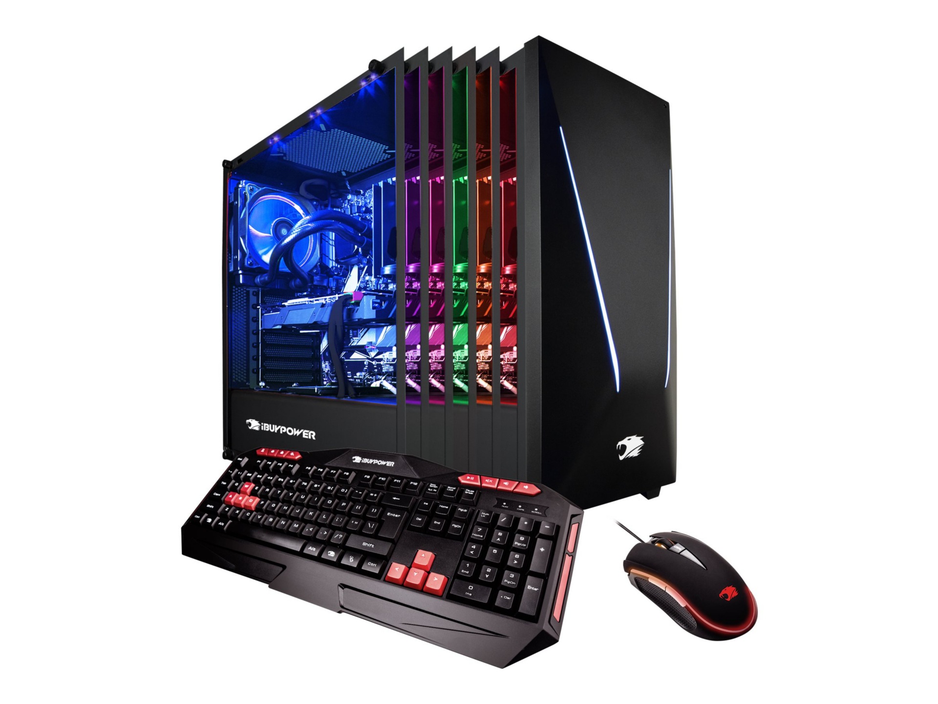 iBuyPower 062A - tower - Ryzen 7 2700X 3.7 GHz - 16 GB - SSD 240 GB, HDD 2