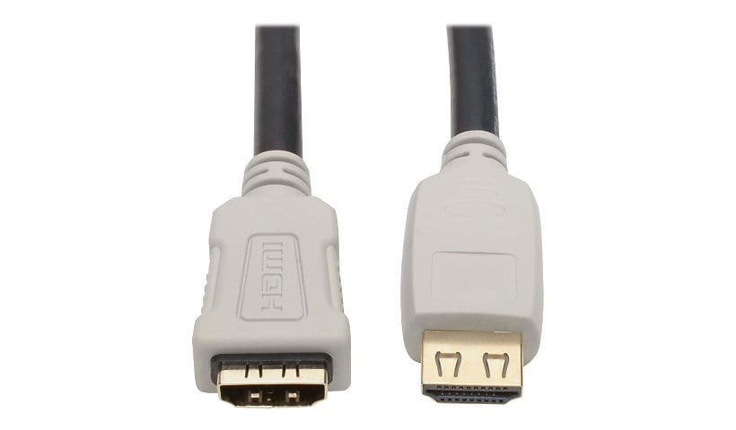 Eaton Tripp Lite Series High-Speed HDMI Extension Cable (M/F) - 4K 60 Hz, HDR, 4:4:4, Gripping Connector, 3 ft. - HDMI