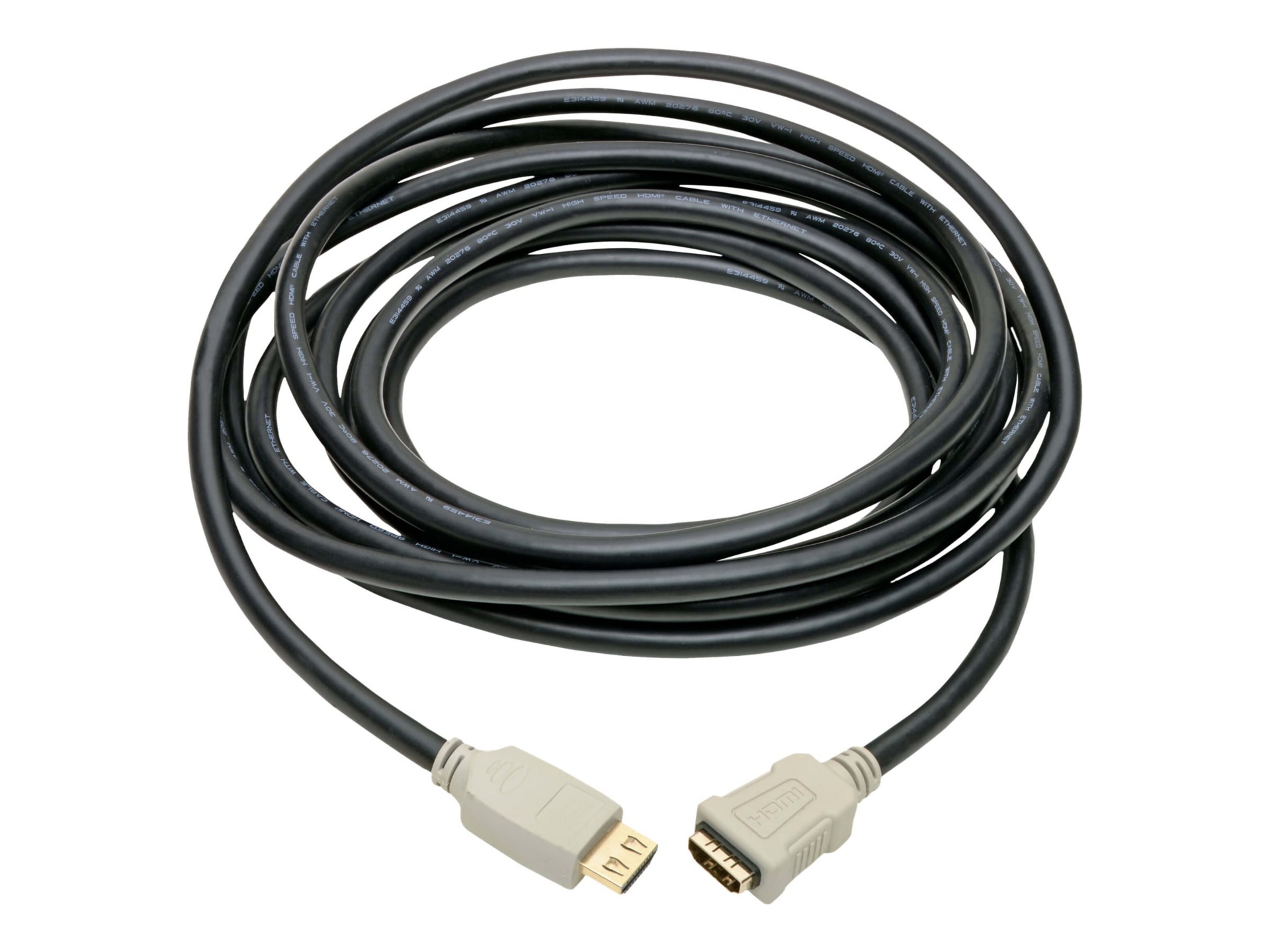 Thumbnail 2 of 5 for Eaton Tripp Lite Series High-Speed HDMI Extension Cable (M/F) - 4K 60 Hz, HDR, 4:4:4, Gripping Connector, 20 ft. - HDMI