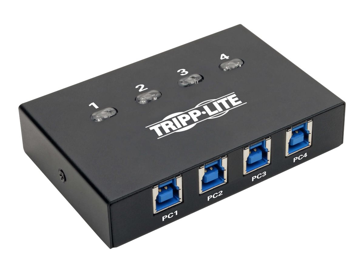 Eaton Tripp Lite series 4-Port 2 to 1 USB 3.0 Peripheral Sharing Switch SuperSpeed - USB peripheral sharing switch - 4