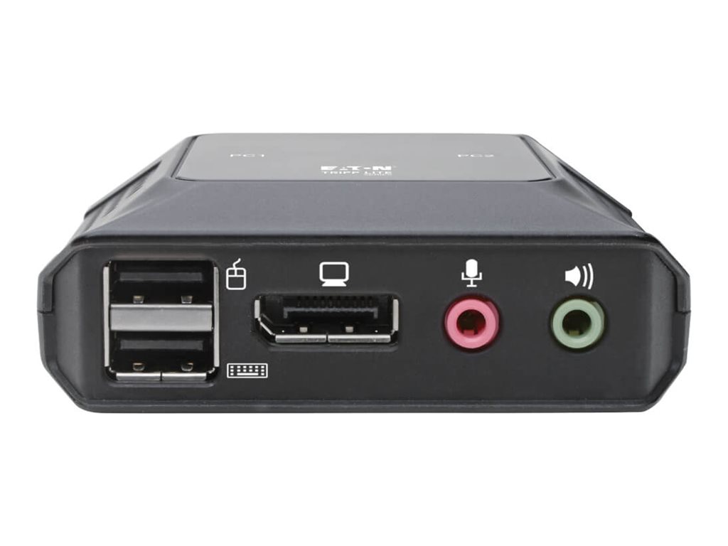 Thumbnail 3 of 6 for Eaton Tripp Lite series 2-Port DisplayPort 1.1/USB KVM Switch with Audio/Video, Built-In Cables, USB Peripheral Sharing