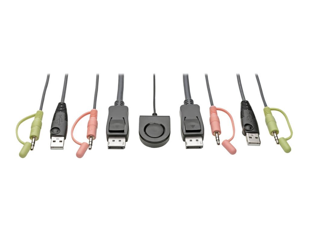 Thumbnail 6 of 6 for Eaton Tripp Lite series 2-Port DisplayPort 1.1/USB KVM Switch with Audio/Video, Built-In Cables, USB Peripheral Sharing