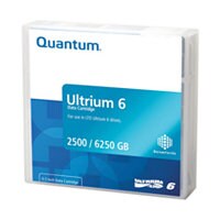 Quantum LTO Ultrium 6 2.5TB / 6.25TB Storage Media - Black