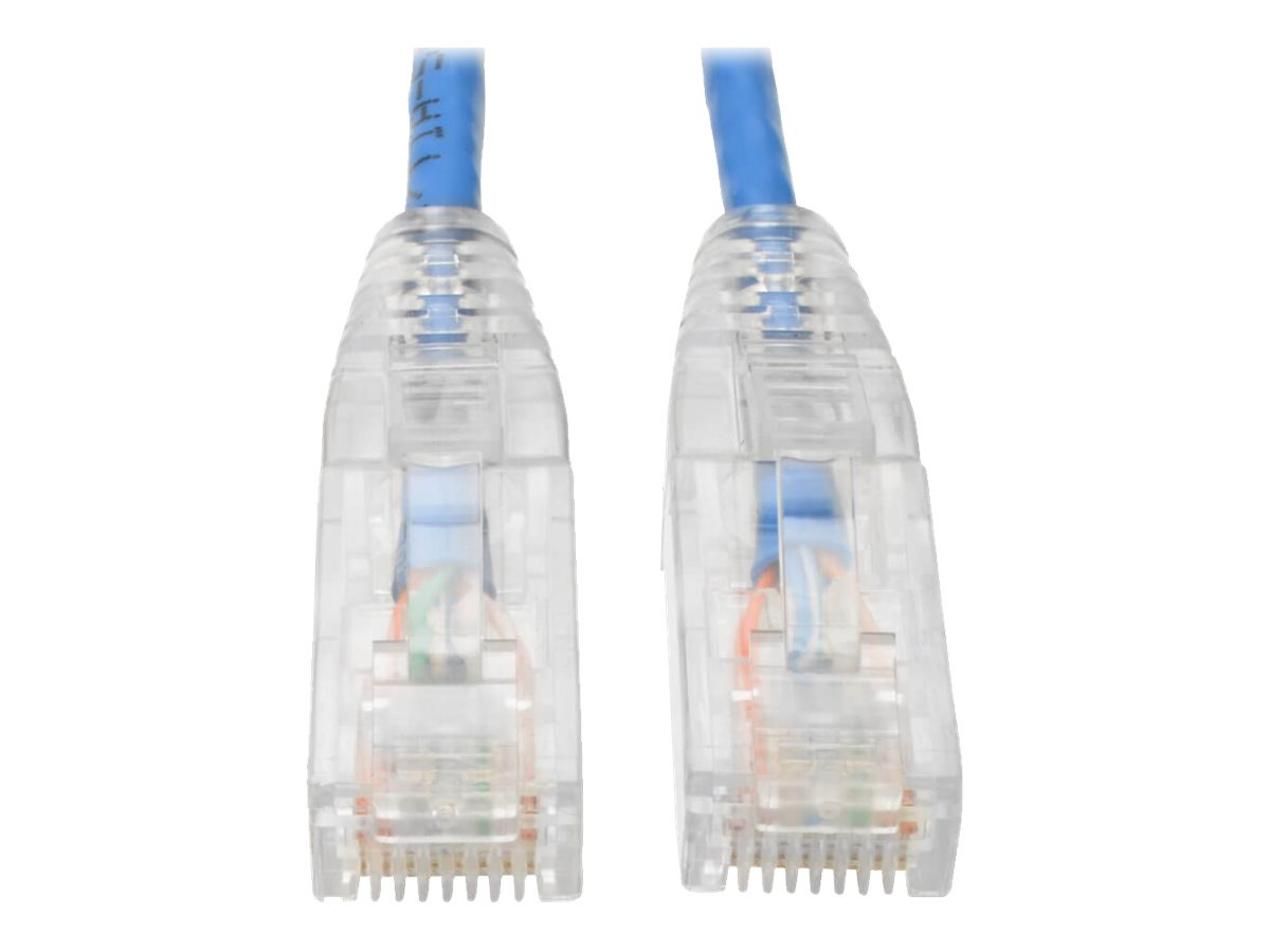 Tripp Lite Cat6 Gigabit Patch Cable Snagless UTP RJ45 Molded Slim Blue 15ft