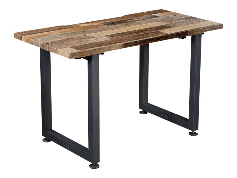 VARIDESK QuickPro - table - rectangular - reclaimed wood