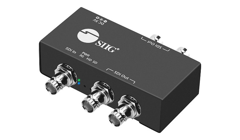SIIG 1x4 3G-SDI Distribution Amplifier - video/audio splitter - 4 ports - T