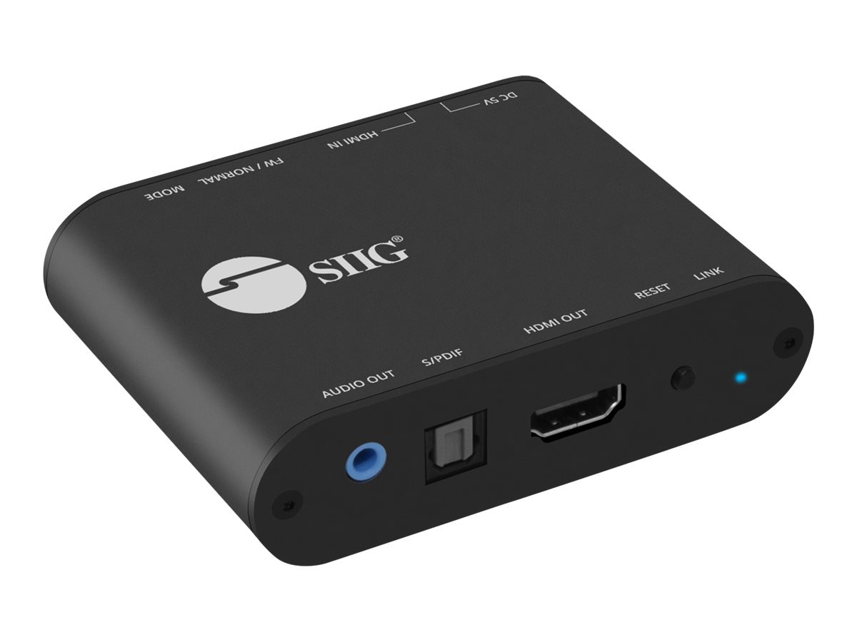 SIIG HDMI 2.0 4K HDR with Audio Extractor & ARC - HDMI audio signal extract