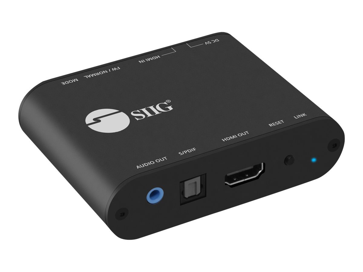 SIIG HDMI 2.0 4K HDR with Audio Extractor u0026 ARC - HDMI audio signal  extractor - TAA Compliant