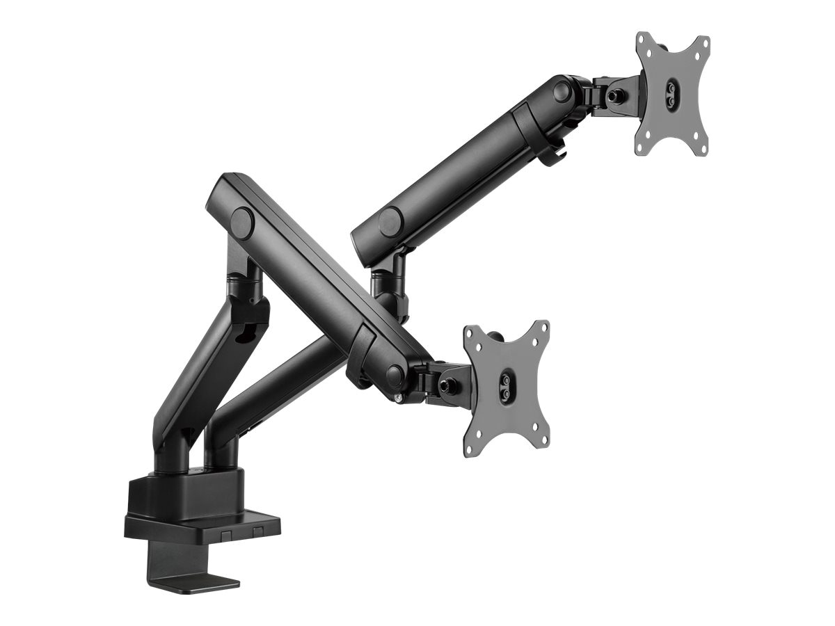 Thumbnail 2 of 9 for SIIG Mechanical Spring Slim Arm - mounting kit - adjustable arm - for 2 monitors - black