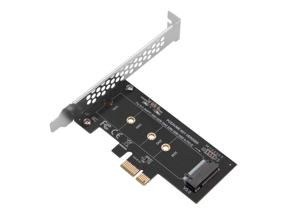 SIIG M.2 PCIe SSD to PCIe Adapter - storage controller - M.2 Card - PCIe 3.0 - TAA Compliant