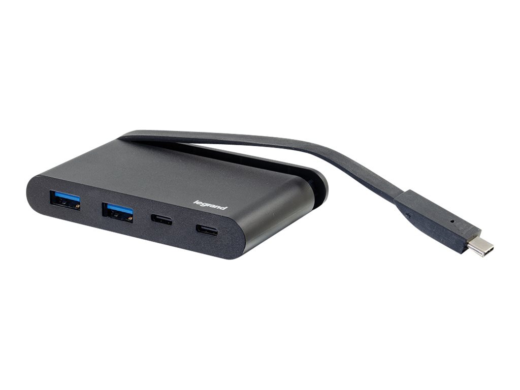 C2G USB C Hub - USB A x 2, USB C and Power Delivery - hub - 4 ports