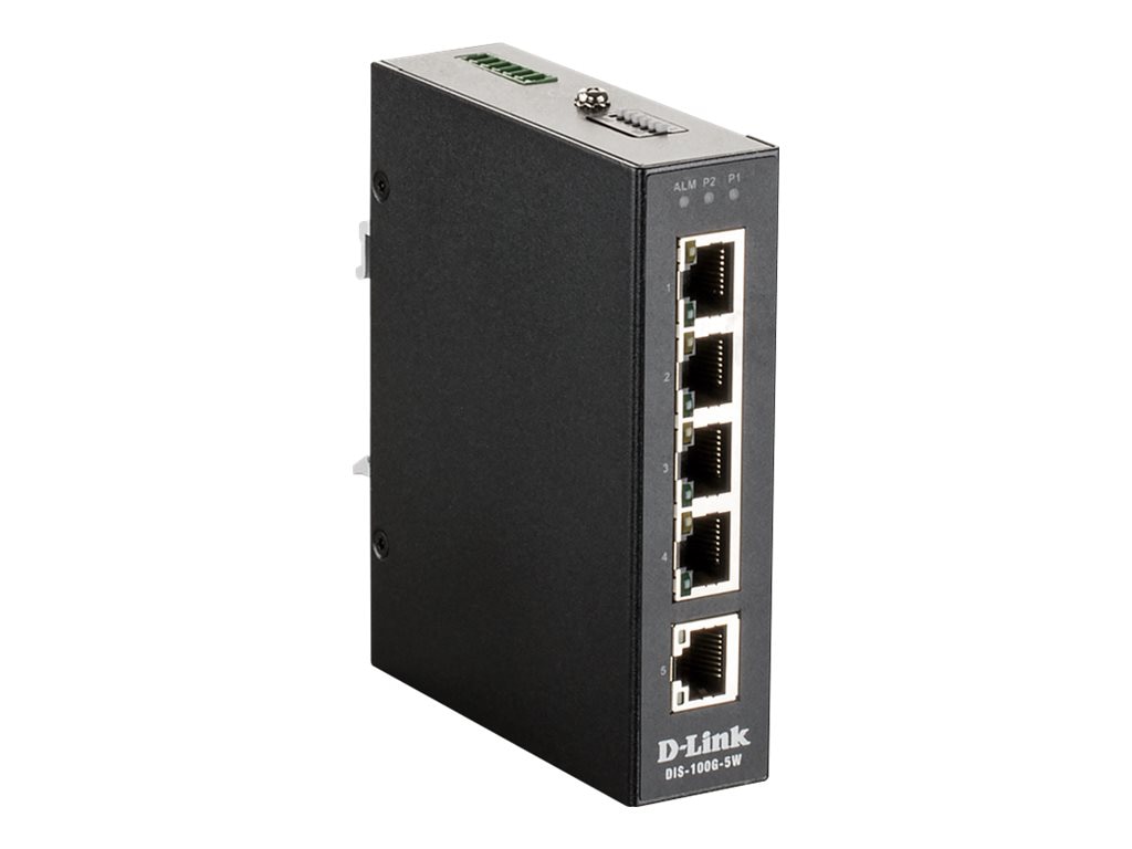 D-Link DIS 100G-5W - switch - 5 ports - unmanaged