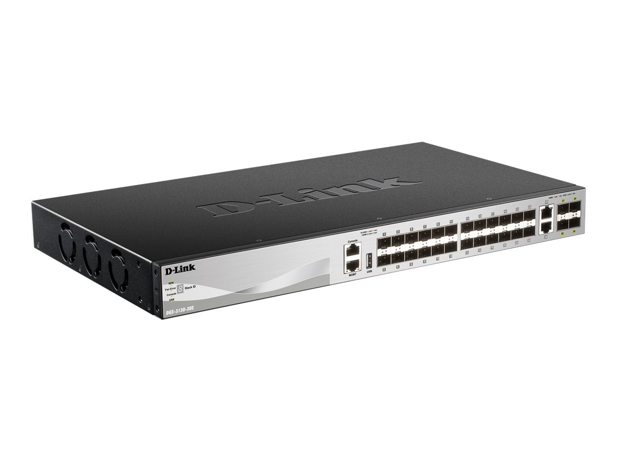 D-Link DGS 3130-30S - switch - 30 ports - managed - rack-mountable