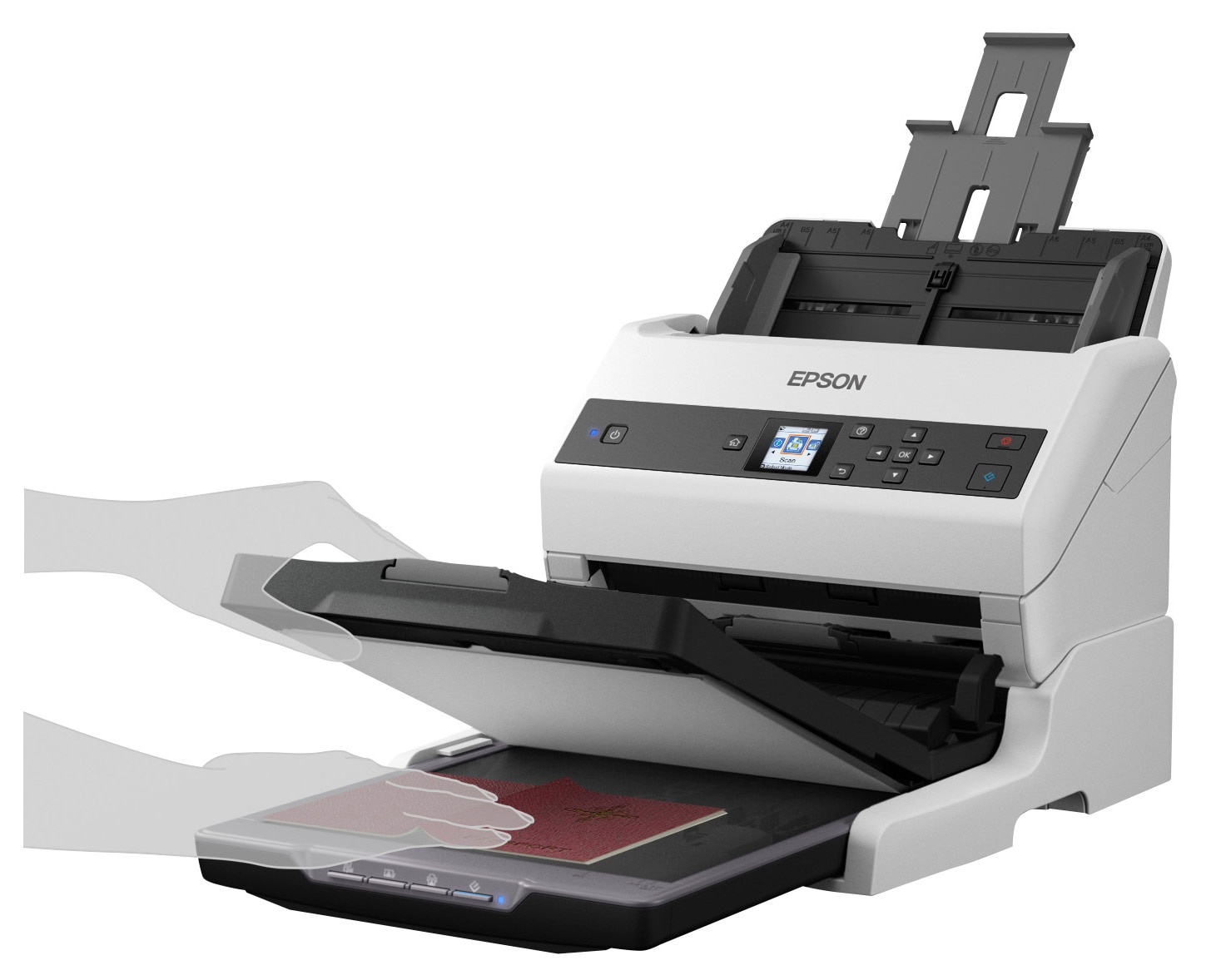 Thumbnail 5 of 7 for Epson WorkForce DS-970 - document scanner - duplex - desktop - USB 3.0