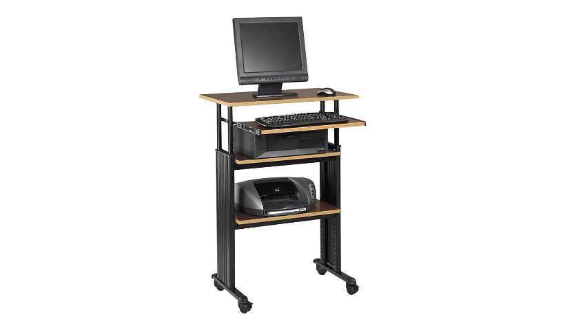 Safco Muv Stand-up - workstation - rectangular - cherry