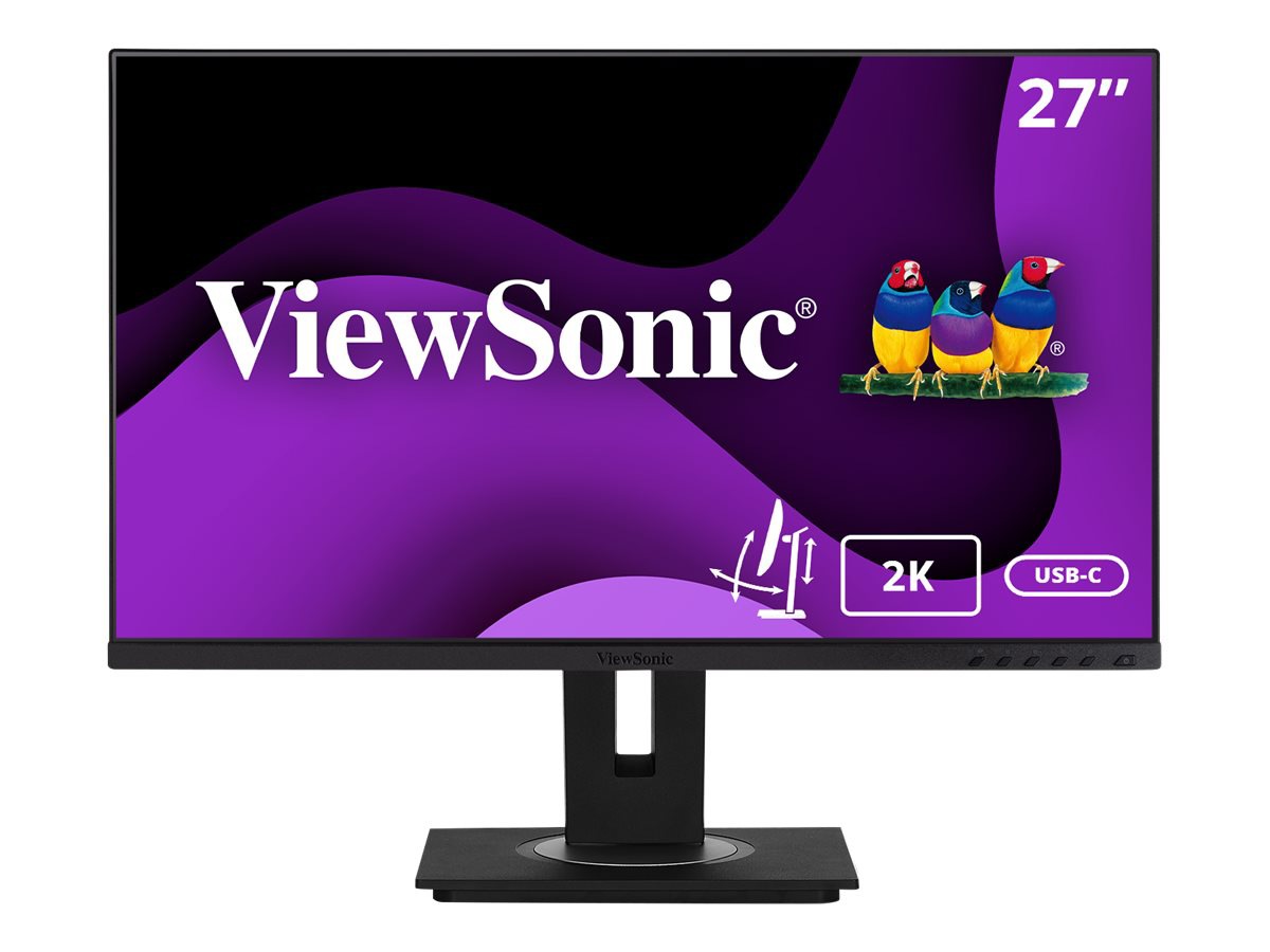 ViewSonic Ergonomic VG2755-2K - 1440p IPS Monitor with USB-C, HDMI, DisplayPort and 40 Degree Tilt - 350 cd/m² - 27"