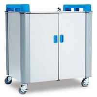 LapCabby 32-Device (up to 19") Mobile AC Vertical Charging Cart - chariot