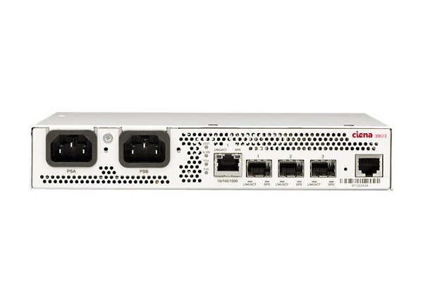 Ciena 3903 2x 100M/1GbE SFP 100M/1G SFP/RJ45 Ethernet Switch