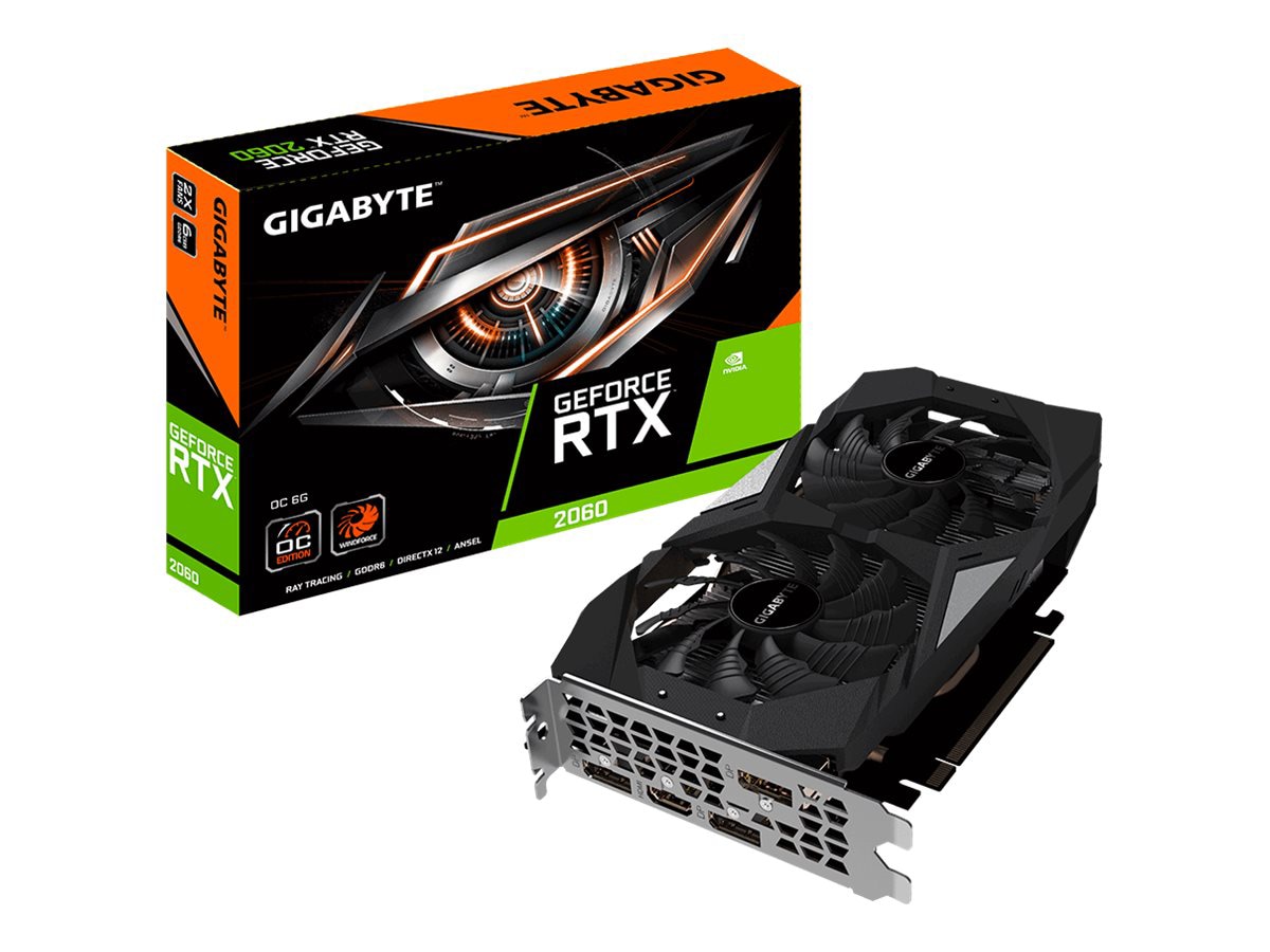 Gigabyte GeForce RTX 2060 OC 6G - graphics card - GF RTX 2060 - 6 GB