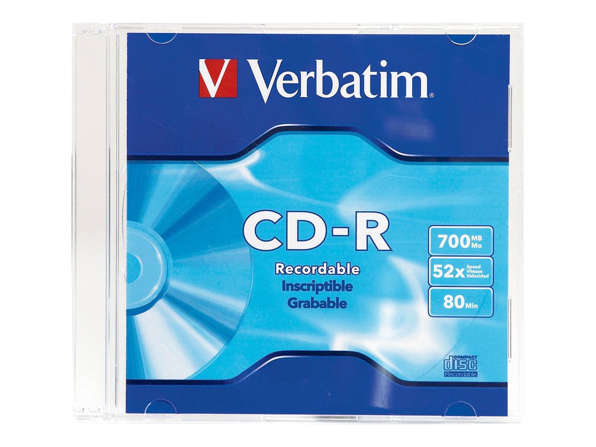 Verbatim - CD-R x 1 - 700 MB - storage media