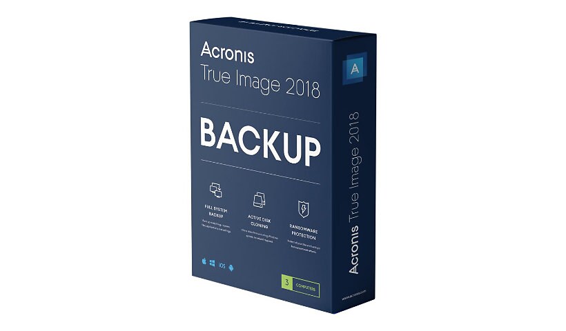 Acronis True Image Premium - subscription license (1 year) - 3 computers, 1