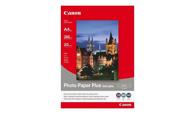 Canon Photo Paper Plus SG-201 - photo paper - semi-glossy satin - 10 sheet(