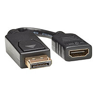 Eaton Tripp Lite Series DisplayPort to HDMI Converter Adapter (M/F), 6-in. (15.24 cm), 50 Pack - video converter - black