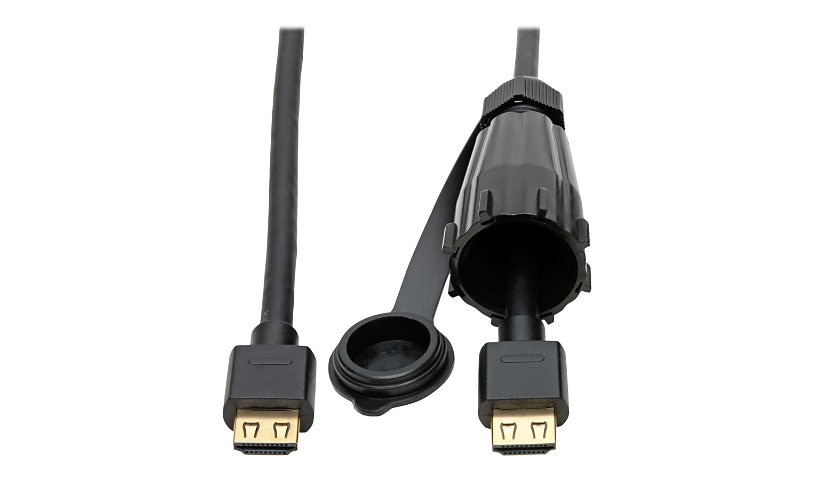 Tripp Lite HDMI Cable High-Speed IP68 Connector Industrial Ethernet M/M 6ft - HDMI extension cable with Ethernet - 6 ft