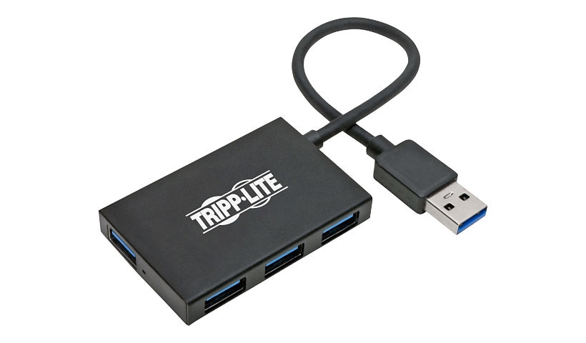 Tripp Lite USB 3.0 Hub SuperSpeed Slim 4 USB-A Ports 5Gbps Compact Aluminum - hub - 4 ports