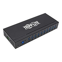 Tripp Lite USB 3.0 Hub SuperSpeed 10-Port USB-A Compact 20kV ESD Industrial