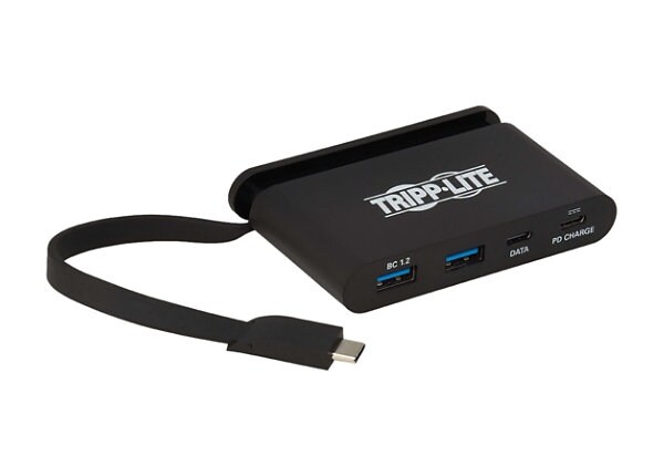 Tripp Lite USB C Hub USB 3.1 Gen 2, 2 USB C & 2 USB-A Ports Charging 10Gbps