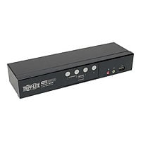 Tripp Lite 4-Port HDMI/USB KVM Switch with Audio/Video and USB Peripheral Sharing - KVM / audio / USB switch - 4 ports