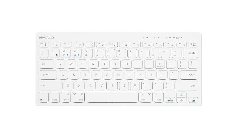 Macally Quick Switch - clavier - blanc glacé