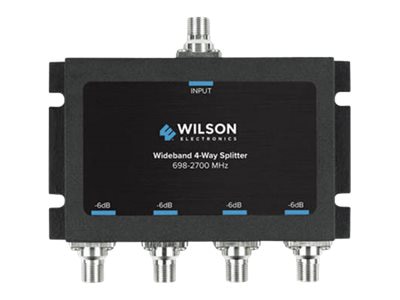 Wilson 75 Ohm -6dB 4-Way Splitter with F-Female Connector