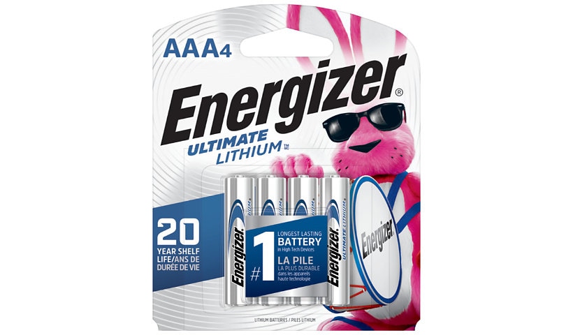 Energizer AAA Lithium Battery - 4 Pack