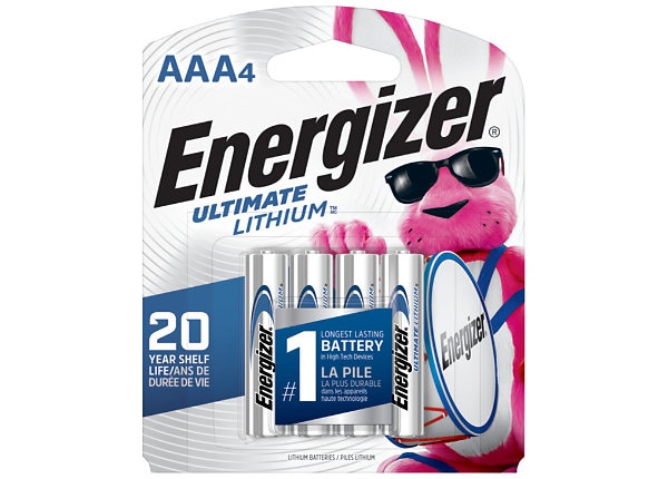 Energizer Ultimate Lithium AAA 1.5V Standard Battery - 4 Pack