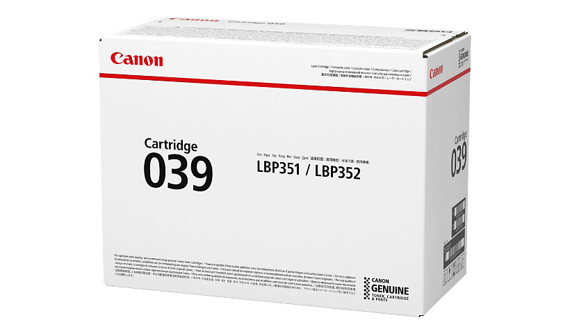 Canon 039 - black - original - toner cartridge