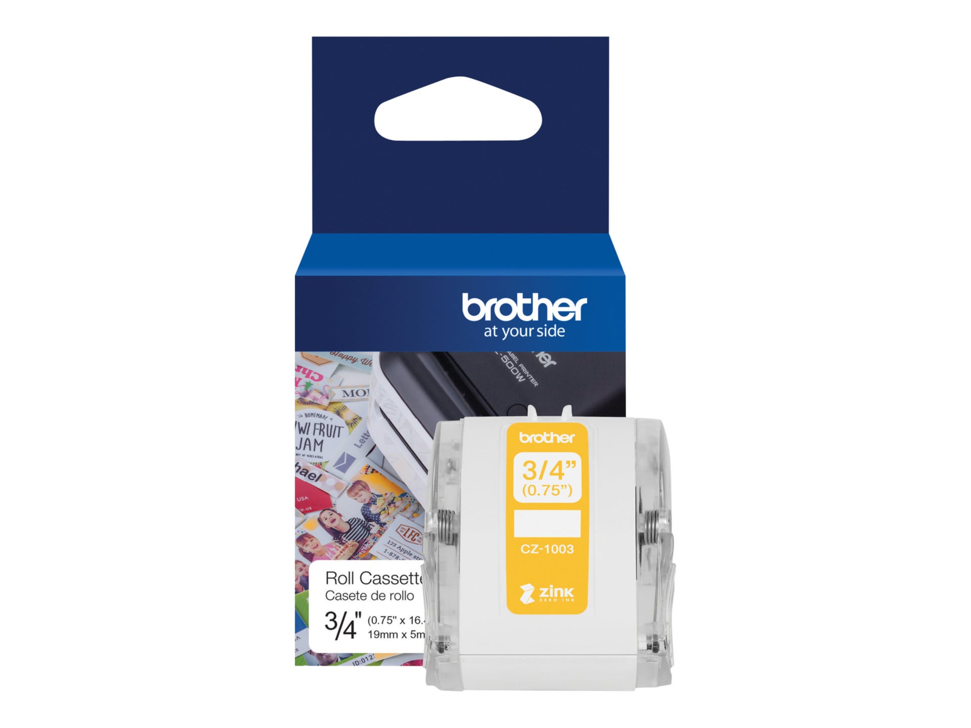Brother CZ-1003 - continuous labels - 1 roll(s) - Roll (0.75 in x 16.4 ft)