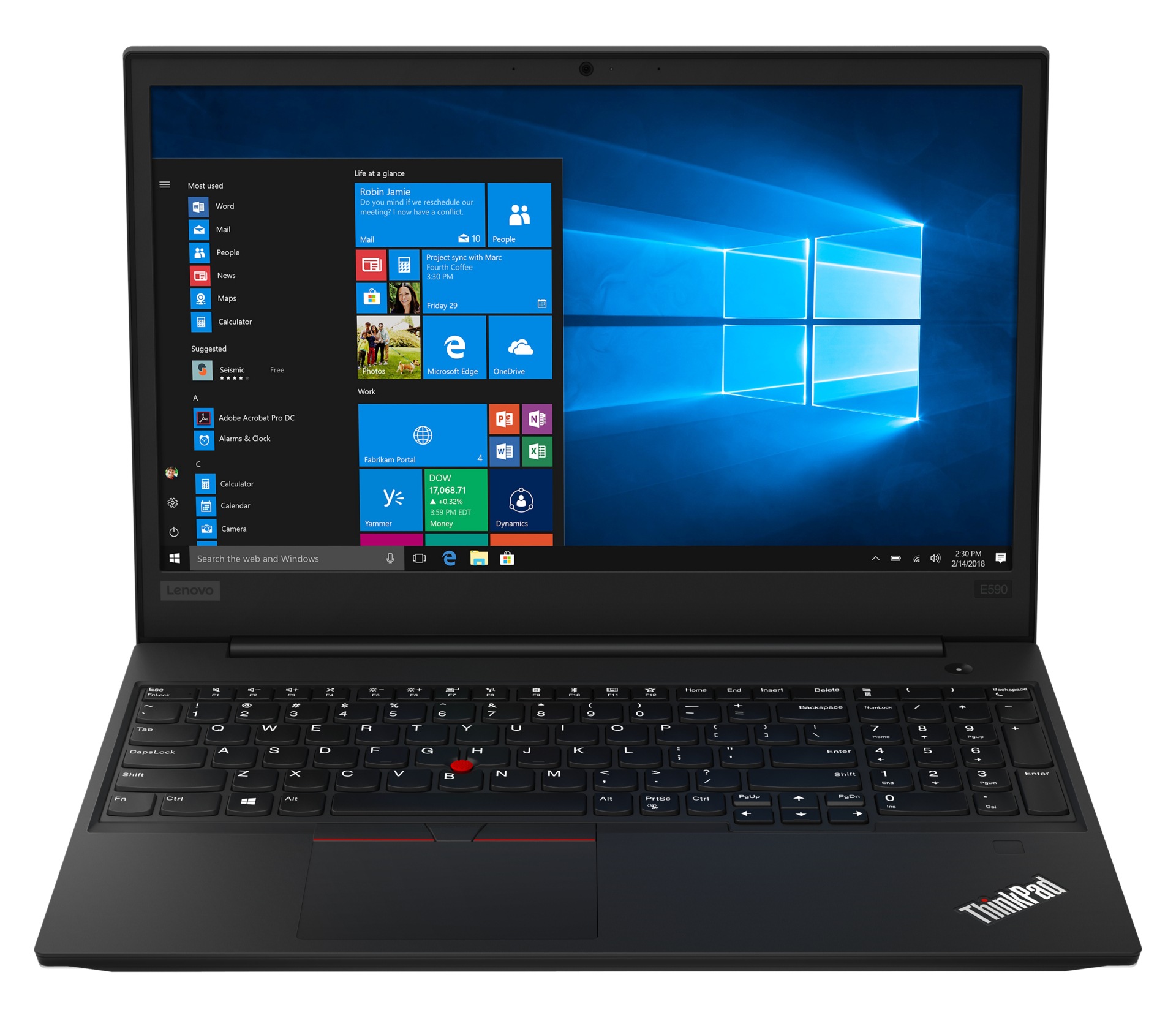 Lenovo ThinkPad E590 - 15.6" - Core i5 8265U - 8 GB RAM - 256 GB SSD - US