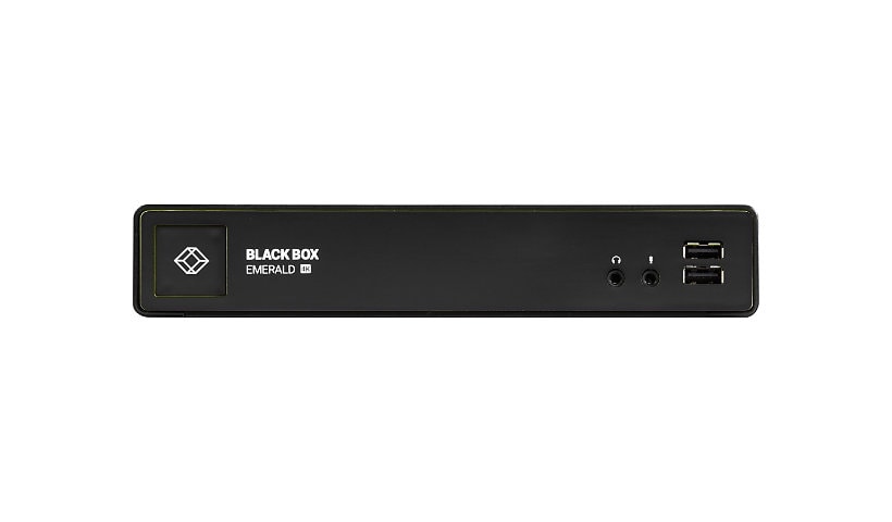Black Box Emerald 4K60 DisplayPort KVM-over-IP Extender Receiver - Single-Head - KVM / audio / serial / USB extender -