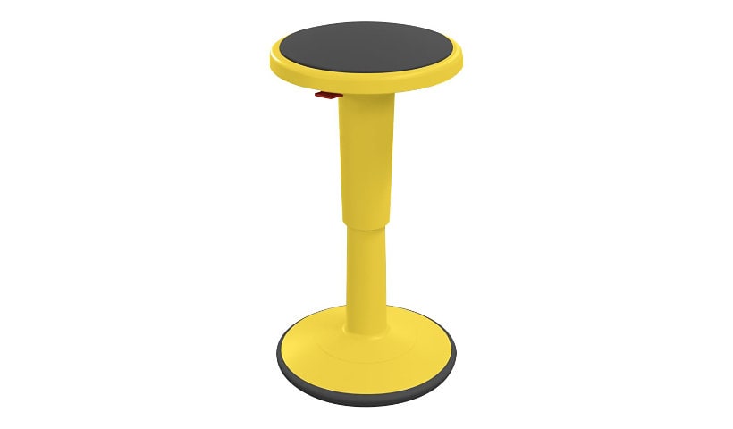 MooreCo Hierarchy Grow Tall - stool - round - plastic - yellow