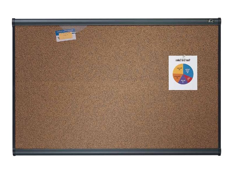 Quartet Prestige bulletin board - 48 in x 35.98 in - brown