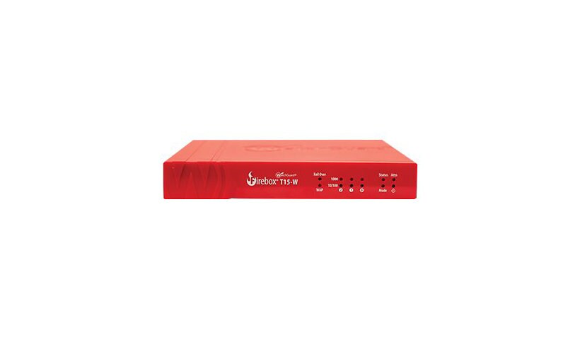 WatchGuard Firebox T15-W - security appliance - Wi-Fi 5, Wi-Fi 5 - with 3 years Standard Support