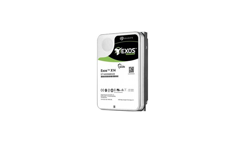 Seagate Exos X14 ST12000NM0008 - hard drive - 12 TB - SATA 6Gb/s